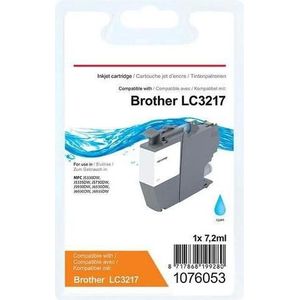 Office Depot - LC-3217C - Inktcartridge - Cyaan - 7,2 ml - Compatibel met Brother