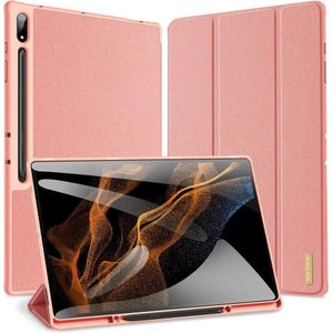 Dux Ducis Galaxy Tab S9 Ultra - Dux Ducis Domo Hoesje roze (Galaxy Tab S8 Ultra, Galaxy Tab S9 Ultra), Tablethoes, Roze