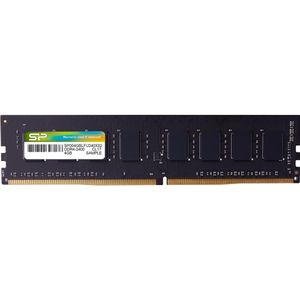 Silicon Power DDR4 atmintis, 4 GB, 2400 MHz, CL17 (SP004GBLFU240X02) (1 x 4GB, 2400 MHz, DDR4 RAM, DIMM 288 pin), RAM, Zwart