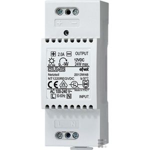 JUNG JG NT1220REGVDC Voedingseenheid 12V REG (Stroomvoorziening), Elektronica benodigdheden + Behuizing, Wit
