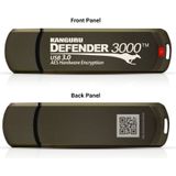 Kanguru - Defender 3000 - USB-Stick - 64 GB - Zwart - Hardware Versleuteld