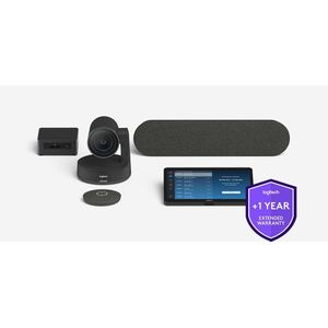 Logitech - Kamer+TAP+Rally Bar - Conferentieapparaat - Zwart - Voor Zoomkamers op Android