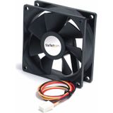 StarTech.com High Air Flow 9.25 cm Dual Ball Bearing Case Fan with TX3 Connector Computer behuizing Ventilator Zwart