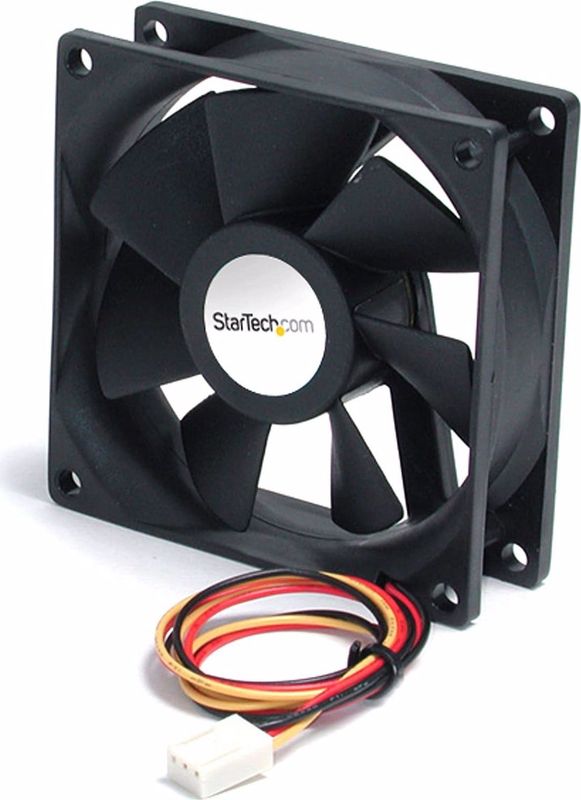 StarTech.com High Air Flow 9.25 cm Dual Ball Bearing Case Fan with TX3 Connector Computer behuizing Ventilator Zwart