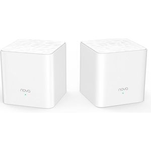 Tenda - Nova MW3 - Router - Zwart - Dual-band Mesh Wi-Fi-systeem - 1200 MBit/s