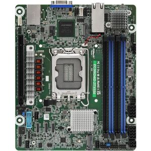 AsRock Moederbord EC266D4ID-2T/X550 mini-ITX Socket 1700 DDR5-alleen Single (LGA 1700, Intel C266, Mini-ITX), Moederbord