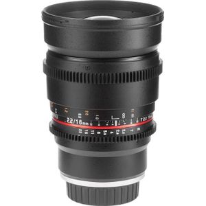 Samyang T2.2 ED AS UMC CS Sony E MILC/SLR ultragroothoeklens (Sony E, APS-C / DX), Objectief, Zwart