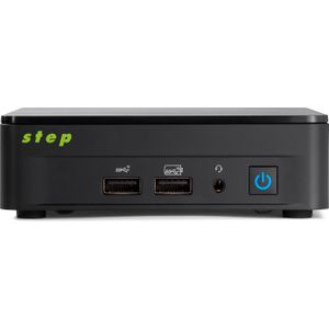 Step PC Micro DS5125 incl. Windows 11 Pro (i5-1240P 8GB DDR4 512GB NVMe SSD WLAN/Bluetooth) (512 GB, 8 GB, Intel Core i5-1240P, Intel Iris Graphics), PC, Zwart