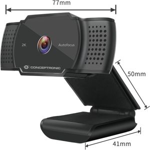 Conceptronic - Amdis - Webcam - Zwart