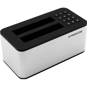 Freecom mDock Keypad Secure Docking Station USB 3.1 Gen 1 (2.5""), Harddisk behuizing, Zilver, Zwart