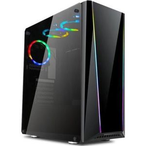 Redragon Achterklep GC-702 (mATX, ATX, Mini-ITX), PC-behuizing, Transparant, Zwart