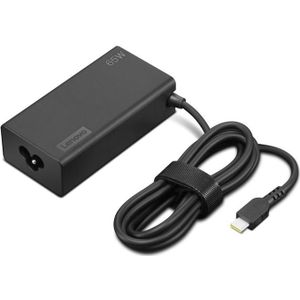Lenovo - 65W Standard USB-C AC Adapter Gen 2 - Voeding voor Notebooks - Zwart