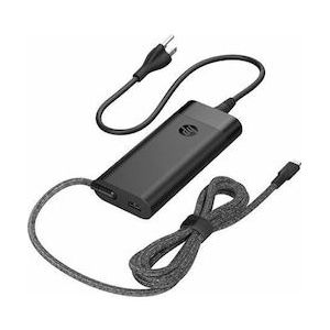 HP - USB-C Adapter - Zwart - 100W Vermogen - Extra USB-A Poort