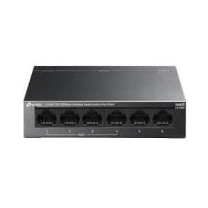 TP-Link 6-poorts 10/100 Mbps desktopschakelaar met 4-poorts PoE+ (6 ports), Netwerkschakelaar