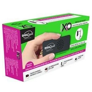 Digiquest Digitale aardse ontvanger stick Dvb-t2 volledig (DVB-T2), TV-ontvanger, Zwart