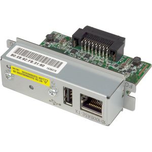 Epson Ethernet interface, UB-E04 interface, 1x RJ-45 (10Base-T/100Base-TX), 1x USB-A (WL, Printer server