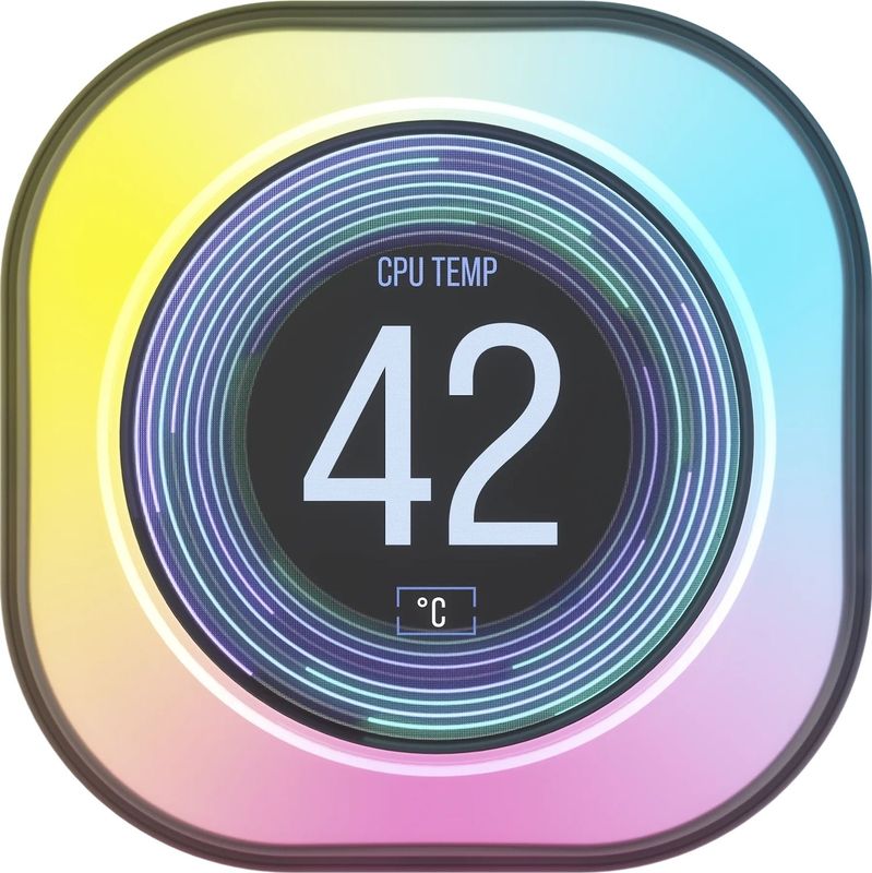 CORSAIR iCUE Link AIO LCD-Schermmodule - 2,1 Inch - IPS LCD-Display - Wit