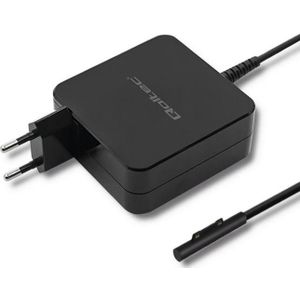 Qoltec Voedingsadapter voor Mocrosoft Sur (60 W), Voeding voor notebooks, Zwart