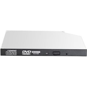Fujitsu DVD-RW supermulti ultraslim SATA Lezen: 8x DVD 24x CDSchrijven: 8x DVD 24x CD alle CD/DVD formaten, Optische drive, Zwart