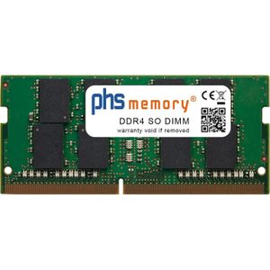 PHS-memory 32GB RAM-geheugen voor HP 14s-dq1023nb DDR4 SO DIMM 2933MHz (1 x 32GB), RAM Modelspecifiek