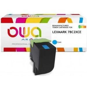Armor OWA, Toner, OWA Toner compatibel met Lexmark 78C2XC0 cyaan (5.000 p.) (C)