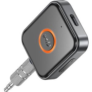 Borofone - Wireless Audio Receiver Suave (BC55) - Bluetooth 5.3 Adapter, 150mAh, Jack 3.5mm - Black (Ontvanger), Bluetooth audio-adapters, Zwart