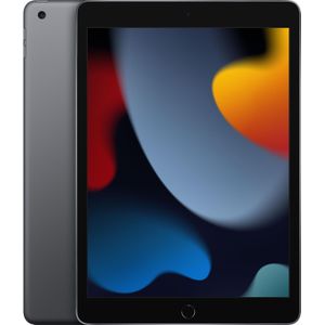 Apple iPad 2021 (9e generatie) (Alleen WLAN, 10.20", 64 GB, Ruimte grijs), Tablet, Grijs