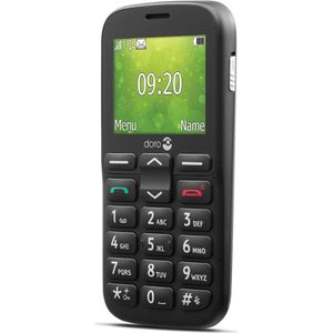 Doro 1380 Mobiele SIM-telefoon Zwart (2.40"", 1 MB, 0.30 Mpx, 2G), Sleutel mobiele telefoon, Zwart