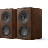 KEF Q Concerto Meta - Passieve HiFi-boekenplankluidsprekers - Walnut - 3-weg basreflex - 10cm Uni-Q-driver