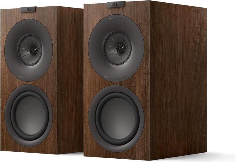 KEF Q Concerto Meta - Passieve HiFi-boekenplankluidsprekers - Walnut - 3-weg basreflex - 10cm Uni-Q-driver