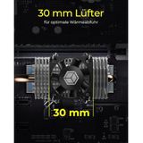 RaidSonic - ICY BOX IB-M2HSF-705 - Koeler - Zilver - Koper en Aluminium