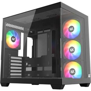 XYZ - Tesseract X - PC-behuizing - Zwart - Cubistisch Ontwerp