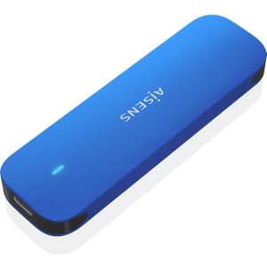 Aisens CAJA EXTERNA M.2 (NGFF) ASM2-026BLU NVME A USB3.2 GEN2 AZUL (M.2), Harddisk behuizing, Blauw