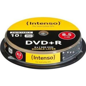 Intenso DVD+R 8x Double Layer bedrukbare DVD+R DL 10 st., Optische gegevensdrager