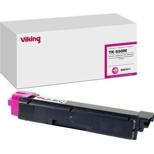 Viking - TK-590M - Tonercartridge - Magenta - Compatibel met Kyocera