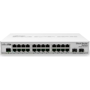 MikroTik CRS326-24G-2S+IN netwerkschakelaar Managed Gigabit Ethernet (10/100/1000) Power over Ethernet (26 ports), Netwerkschakelaar, Wit