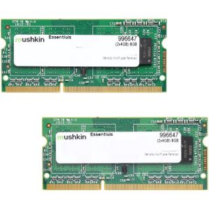 Mushkin Laptop Geheugen Mushkin DDR3 SO-DIMM 16GB 1333-9 Essent Dual (2 x 8GB, 1333 MHz, DDR3 RAM, SO-DIMM), RAM