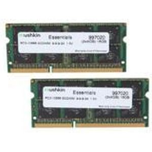 Mushkin - Essential - Laptop Geheugen - Groen - 16GB - DDR3 SO-DIMM - 1333 MHz