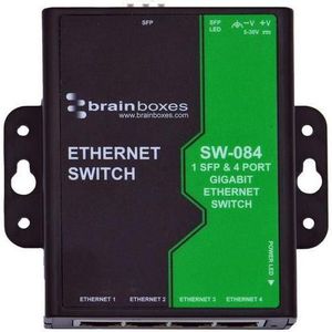 Brainboxes 1 SFP & 4 Gigabit poorten (5 ports), Netwerkschakelaar