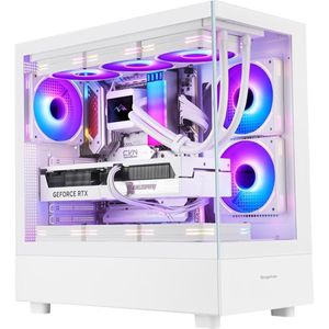 Segotep Endura Pro Plus case white (ATX, mATX, Mini-ITX, E-ATX), PC-behuizing, Wit