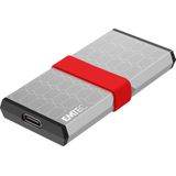 Emtec - X205 - Externe SSD - Zilver - 256GB - USB-C 3.2 Gen2