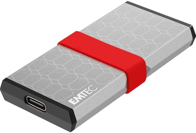 Emtec - X205 - Externe SSD - Zilver - 256GB - USB-C 3.2 Gen2