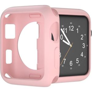 Cover-Discount Apple Watch 42mm - Rubberen beschermhoesje roze, Sporthorloge + Smartwatch-accessoires, Roze