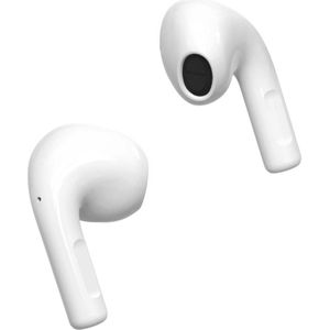 Jaym True Wireless TS-123B 5.0 Draadloze hoofdtelefoon met microfoon en aanraakbediening (5 h, Draadloze), Koptelefoon, Wit