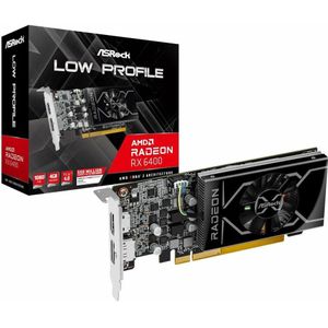 AsRock - Radeon RX 6400 - Videokaart - Plat Ontwerp - 4 GB