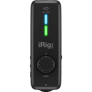 IK Multimedia iRig PRO I/O (Jack 6,3 mm, 3,5 mm), Audio-interface, Zwart