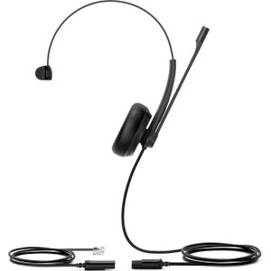 Yealink YHS34 Lite Mono (Bedraad), Kantoorheadset, Zwart