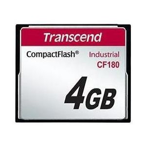 Transcend - CF180 - Geheugenkaart - 4GB - Zwart - SLC-modus
