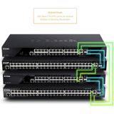 D-Link - DGS-1520-52MP/E - Switch - Zwart - Smart Multigigabit Stacking L3, 52 Gigabit poorten, 10 Gigabit uplinks