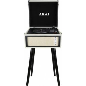 Akai Professional ATT-100BT Retro (Halfautomatisch), Platenspeler, Beige, Grijs, Zwart